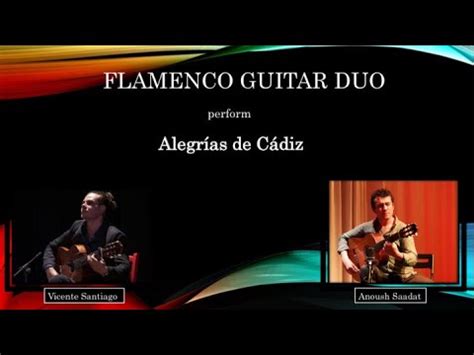 Flamenco Guitar Duo Alegrías de Cádiz YouTube