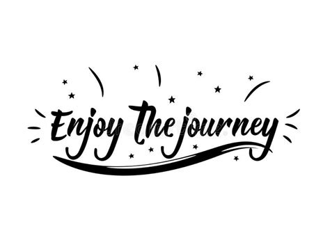 Enjoy The Journey Positive Printable Sign Lettering Calligraphy