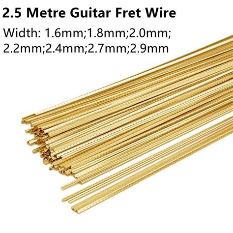 Brass Guitar Fret Wire 1 6 1 8 2 0mm 2 2mm 2 4mm 2 7mm 2 9mm Of Gauge