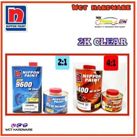 Nippon Paint Nax 9600 Clear 2K Nippon Paint Extra Solid 2 1 9400