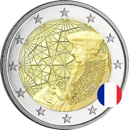 Pièce 2 Euros Commémo UNC France 2022 35 ans du Programme ERASMUS