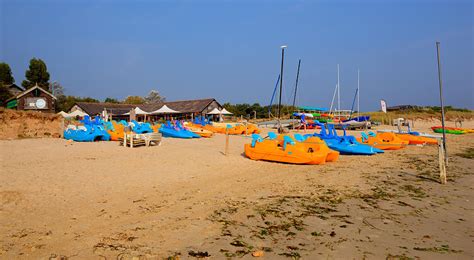 Pedaloes Studland Knoll Beach Dorset England Uk Located Between Swanage