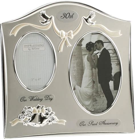 Photo Frame Happy Anniversary 30th Pearl Wedding Anniversary Dual