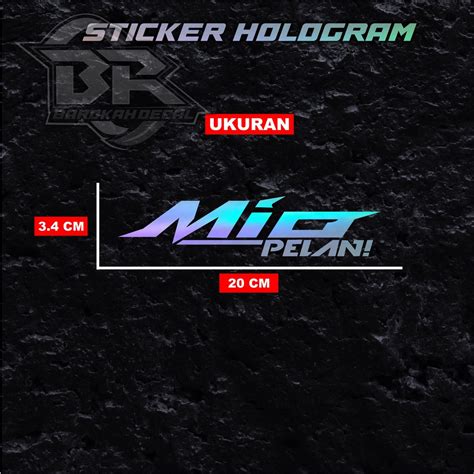 Jual Sticker Cutting Pelan Stiker Motor Pelan Hologram Harga Satuan