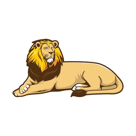 Lion Sitting Vector Illustration Design 7322882 Vector Art At Vecteezy