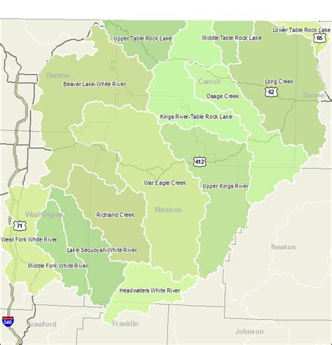 Arkansas Watershed Information System 8 Digit 11010001