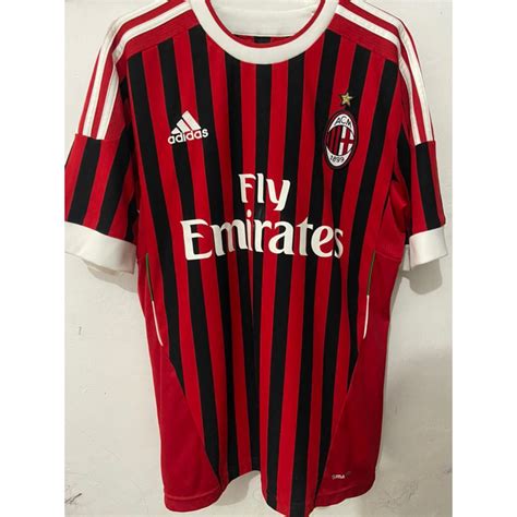 Jual Jersey Original Ac Milan Home Used Shopee Indonesia