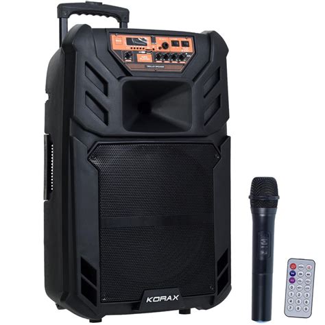 Korax Kx Max Plus El Yaka Mikrofonlu W Usb Sd Bt Portatif