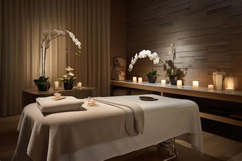 Premium Ai Image Exquisite Arrangement Of A Spa Session Taking Place