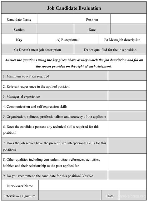 Candidate Evaluation Worksheet Icivics