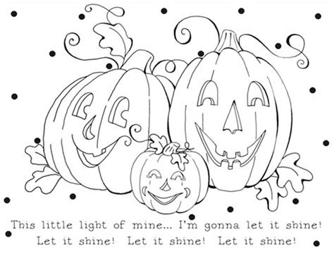 Shine With The Light Of Jesus Coloring Page Pumpkin Coloring Pages