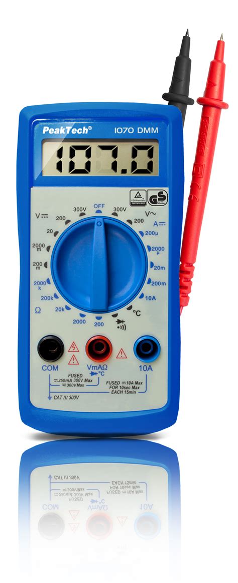 Peaktech® P 1070 Digitalmultimeter ~ 2000 Counts ~ 300v Acdc ~10a