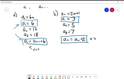 SOLVED 7 Give A Recursive Definition Of The Sequence An N 1 2 3