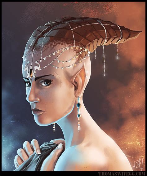 Horned Girl Portrait By Thomaswievegg On Deviantart