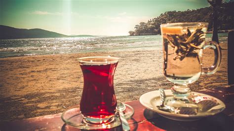 3840x2160 3840x2160 Beach Beverage Close Up Cup Drink Glass Ocean Sea Tea Water 4k