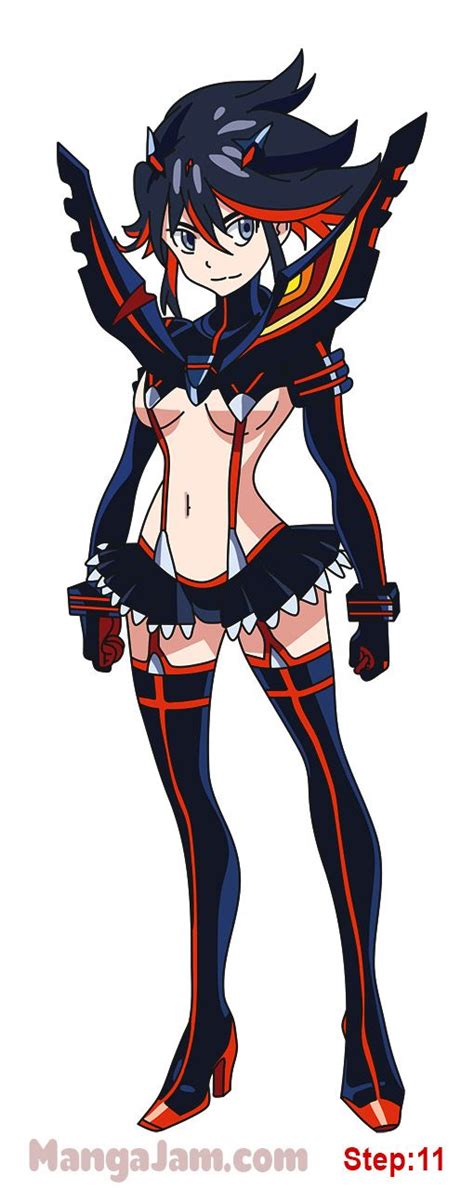 How To Draw Ryuko Matoi With Senketsu From Kill La Kill Personagens De Anime