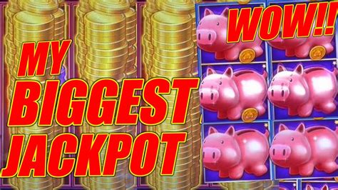 MY BIGGEST JACKPOT EVER ON PIGGY BANKIN Massive Jackpot Lock It Link