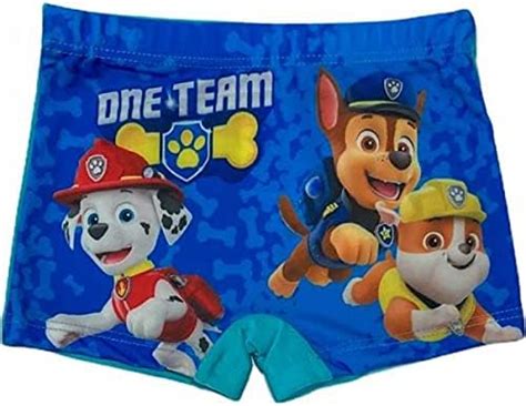 Boxer De Bain Pat Patrouille Maillot De Bain Paw Patrol Ciel Ans