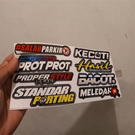 Stiker Tangki Stiker Racing Kata Kata Stiker Sepeda Motor Lazada