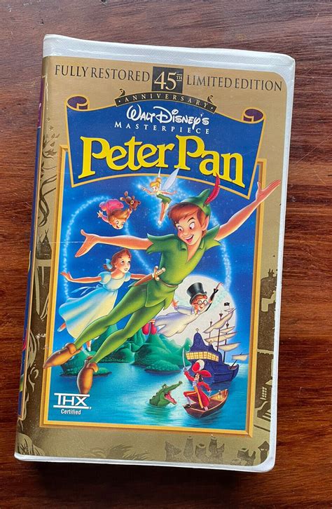 Disney Peter Pan Vhs Masterpiece Collection Th Anniversary