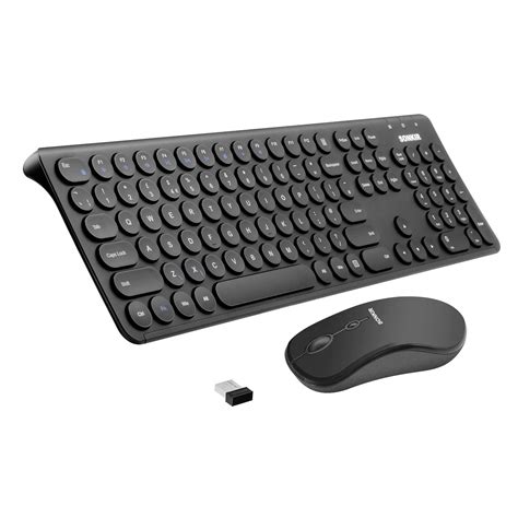 Buy 2 4g Wireless Keyboard Mouse Combo Sonkir K 20 Rechargeable Full Size Compact Keyboard Set