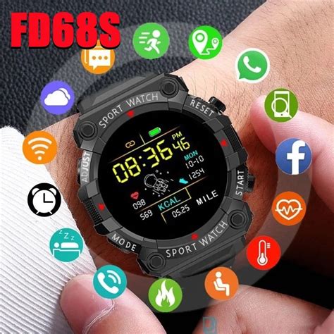 Reloj Inteligente FD68S Para Hombre Y Ni O Pulsera Deportiva Con