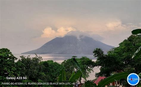 Pvmbg Turunkan Status Gunung Ruang Dari Awas Menjadi Siaga