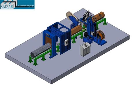 Automatic Strapping Wrapping Line For Bundles