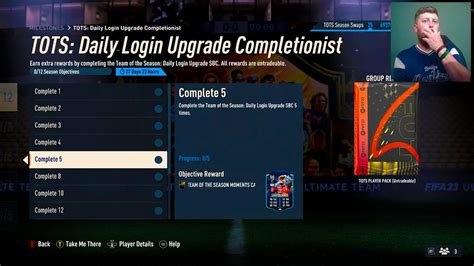 How To Complete Tots Daily Login Upgrade Completionist Objectives