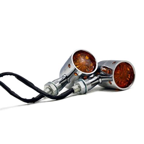 Universal V Motorcycle Mini Turn Signals Indicators Led Lights Mm