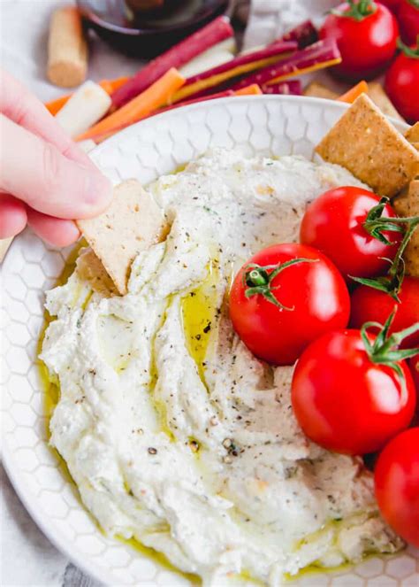 Garlic Whipped Goat Cheese Dip Running To The Kitchen®