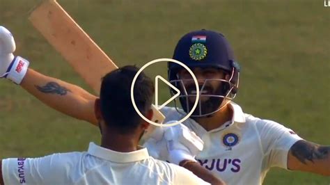 Virat Kohli Celebration Of Cheteshwar Pujara Century In India Vs