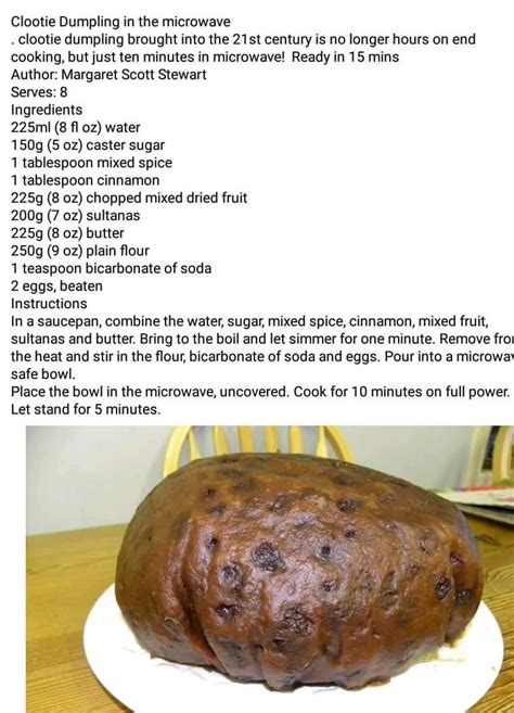 Quick Clootie Dumpling Recipe