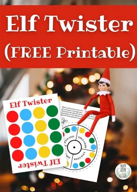 Elf On The Shelf Twister FREE Printable DIY With My Guy