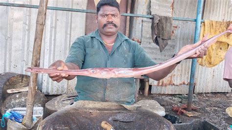 Thumpimeen Vanjaram Fish Paarai Fish Cutting Video Fishcuttingrs