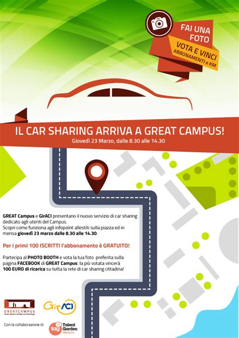 Il Car Sharing Arriva A Great Campus Great Campus Parco Scientifico