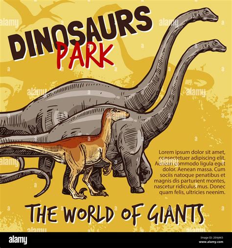 Dinosaurs Jurassic Park Poster Of T Rex Brnotosaurus And Stegosaurus