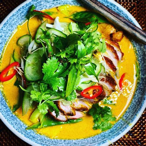 Slow Roasted Duck Laksa Em S Food For Friends