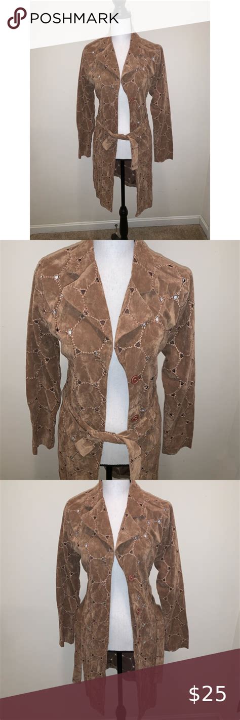 Patchwork Tan Faux Suede Trenchcoat Clothes Design Fashion