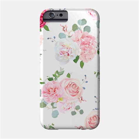 Pink Floral Pattern - Pink Floral - Phone Case | TeePublic