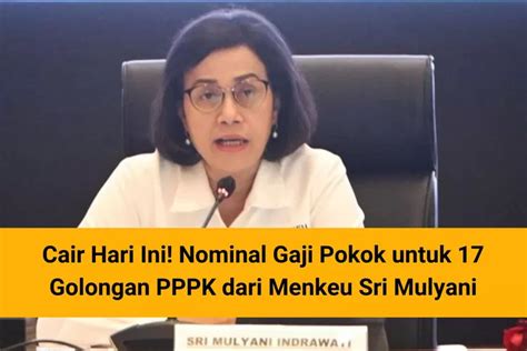 Selamat Sri Mulyani Sudah Transfer Pencairan Gaji Pokok Segini Yang