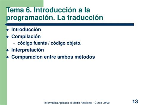 Ppt Tema 6 Introducción A La Programación Powerpoint Presentation Id1049653