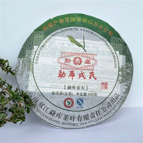 400g Pu Erh Tea Green Cake Premium Mengku Rongshi Shen Puer Spring Tips