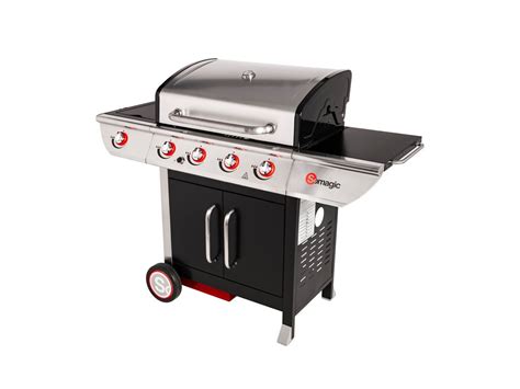 Barbecue Gaz Et Plancha Somagic Avec Chariot Manhattan 450GPI