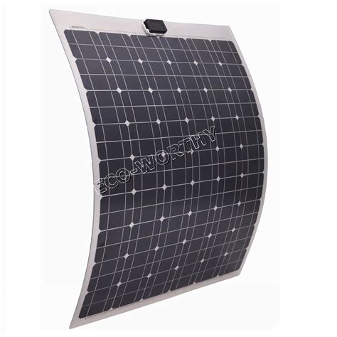 ECO WORTHY 160W2 80w Semi Flexible Monocrystalline Solar Panel Eco