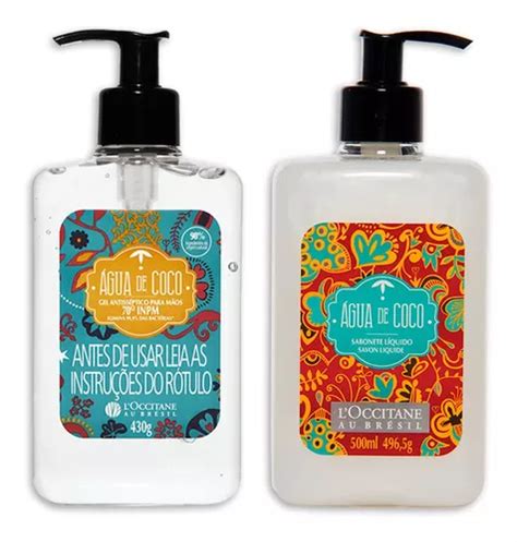 L occitane Duo Proteção Mãos Água De Coco Para Lavabo Frete grátis