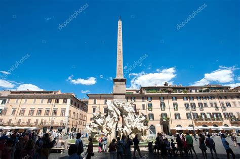 Fuente De Los Cuatro R Os Fontana Dei Quattro Fiumi Y Obelisco