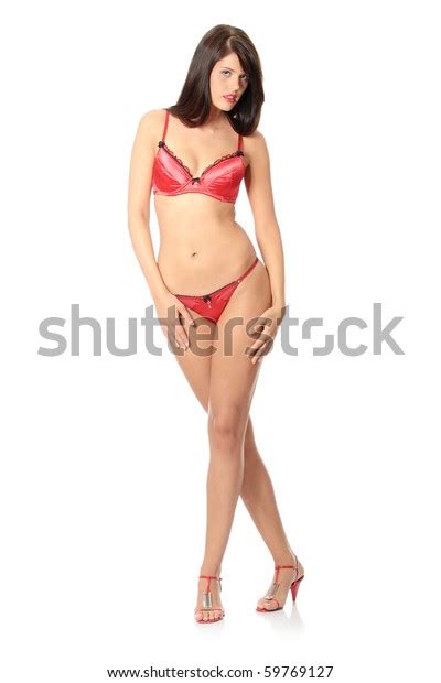 Sexy Lady Lingerie Isolated On White Stock Photo Edit Now 59769127