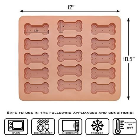 Dog Treat Molds Paw And Bone Silicone Dog Treat Molds Large Sized