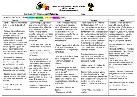 Plano De Aula Consciencia Negra Revoeduca